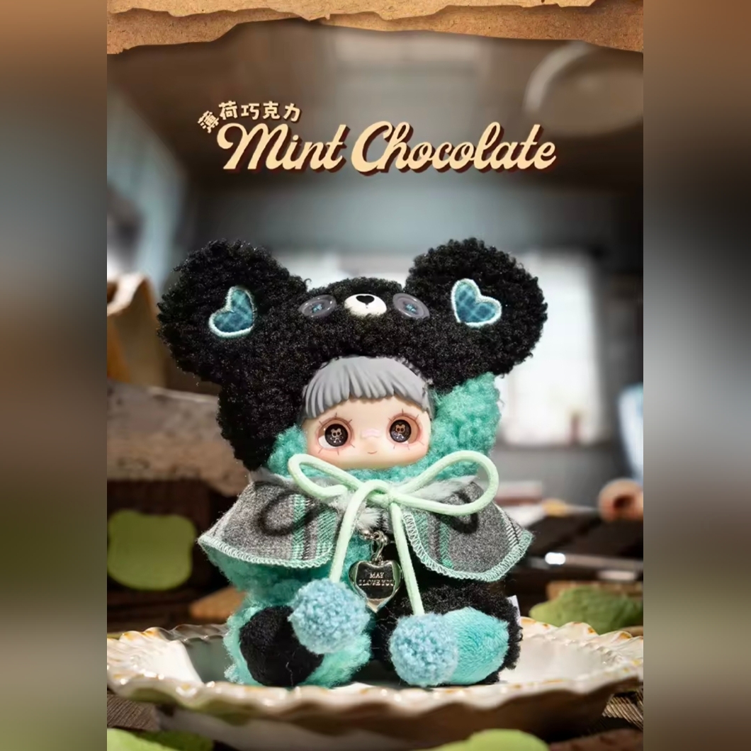 Maymei Tiny Bear Cookie Series Plush Pendant "Mint Chocolate"